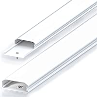 deleyCON Canaleta Universal para Colocar Cables y Líneas PVC de Primera Longitud de 50cm Ancho de 6cm Altura de 2cm…